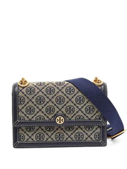 Tory Burch T Monogram canvas shoulder bag Blue 1411021