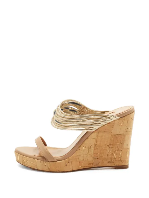 Aquazzura Rendez Vous wedge sandals Gold 1411232