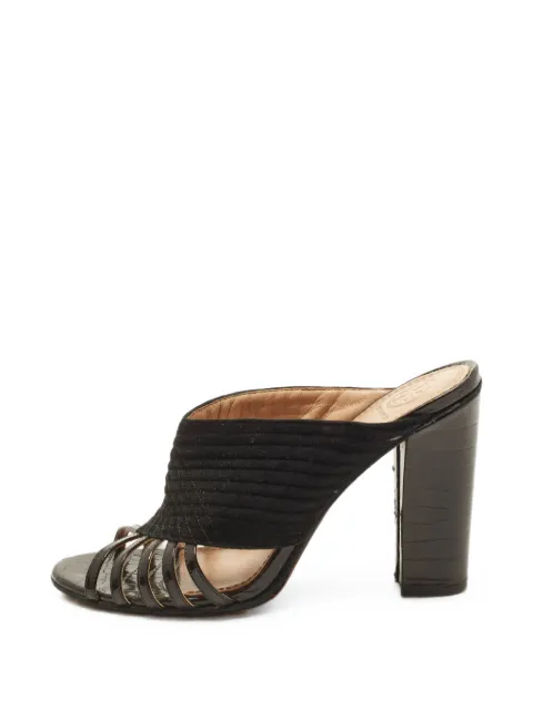 Tory Burch quilted suede sandals Black 1413904