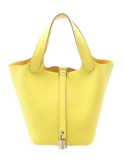 Hermès Pre-Owned 2020 Clemence Picotin Lock 18 handbag Yellow OGCT08ERRM4XLB0M