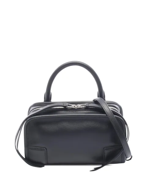 Loewe Pre-Owned 2010-2026 Mini Leather Amazona 180 satchel Black BGQ2U7Y1IOYM1060