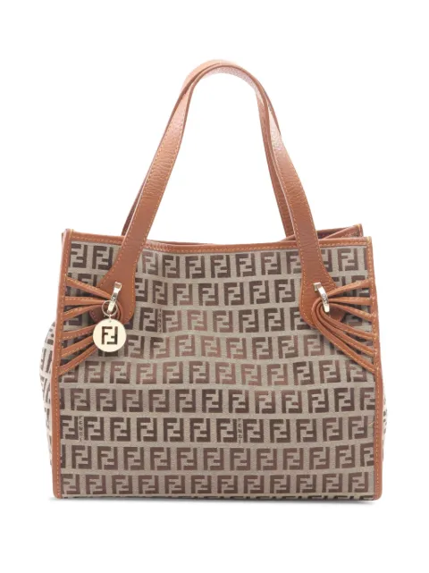 Fendi Pre-Owned 2000-2010 Zucchino Canvas handbag Brown 1F0XXUVFITOZFF0P