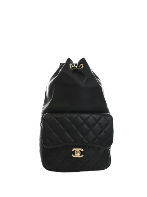 CHANEL Pre-Owned 2015-2016 Small Quilted Lambskin In Seoul backpack Black VBFBZDI56VI9CU1X