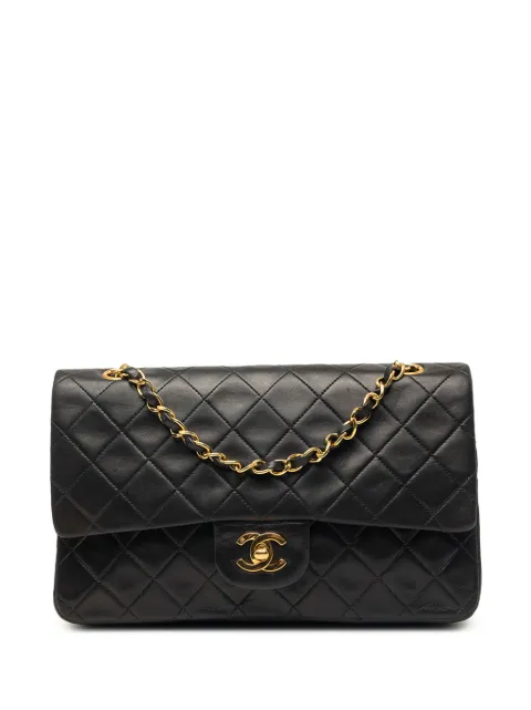 CHANEL Pre-Owned 1991-1994 Medium Classic Lambskin Double Flap shoulder bag Black B1WKHW3IZ6RVUOYF