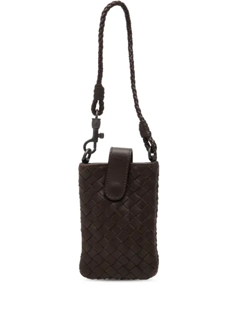 Bottega Veneta Pre-Owned 2011 Nappa Intrecciato Holder phone case Brown S4N72ESI5D6XKF9Y
