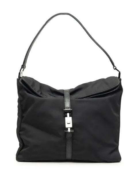 Gucci Pre-Owned 2000-2015 Nylon Jackie shoulder bag Black UIFI7QYACWRX5OPW