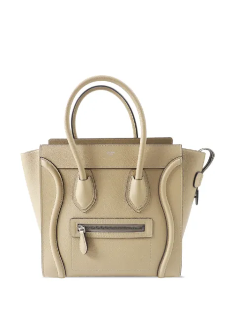 Celine Pre-Owned 2019 Micro Drummed Calfskin Luggage tote bag Neutrals BTDK2E44TY8X5AJF