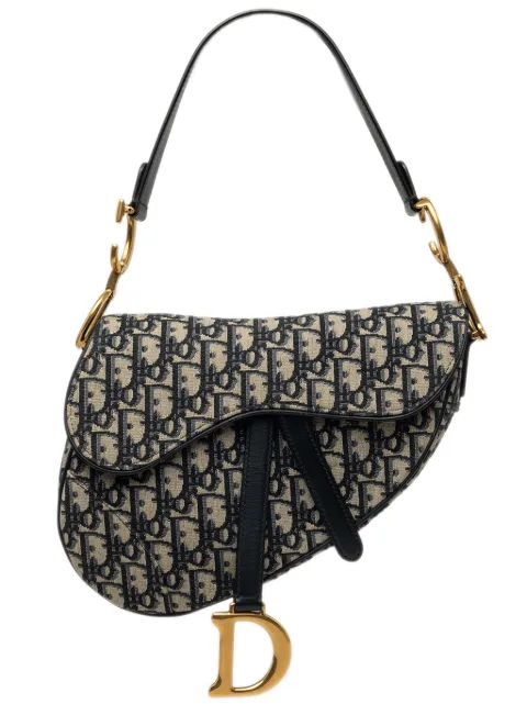 Christian Dior Pre-Owned 2019 Oblique Canvas Saddle Bag shoulder bag Blue 4F5GHTS20JM2NIKH