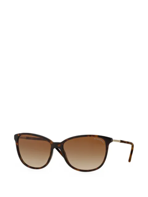 Burberry tortoiseshell-effect geometric-frame sunglasses Brown BE4180