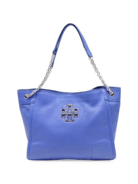 Tory Burch Britten chain tote bag Blue GILTPUUSBA790905W