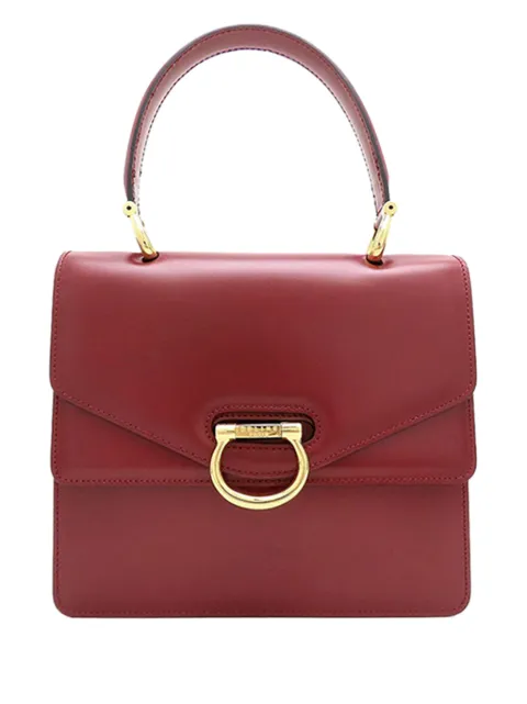 Celine Pre-Owned 1997 Leather Double Flap Top Handle Bag handbag Red A9IIUI38TC8NE3MK