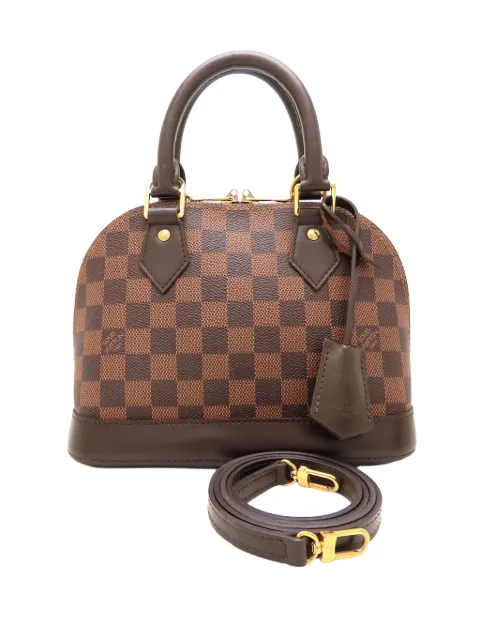 Louis Vuitton Pre-Owned 2013 Damier Ebene Alma BB satchel Brown V93WRDO64MGAGED7