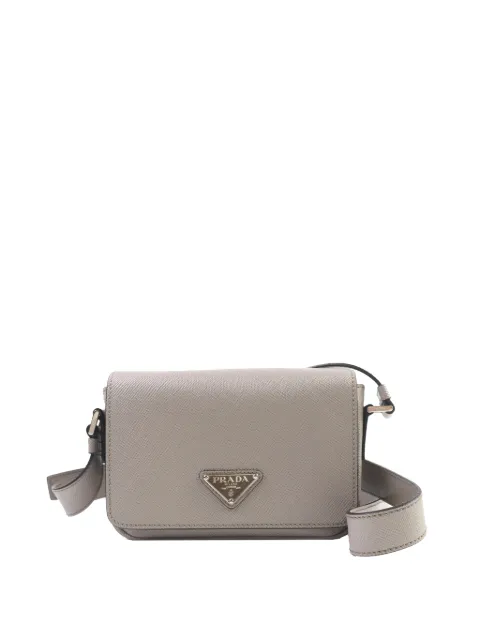 Prada Pre-Owned 2013-2026 Saffiano crossbody bag Grey 5JBNVEG0KESLSWG4