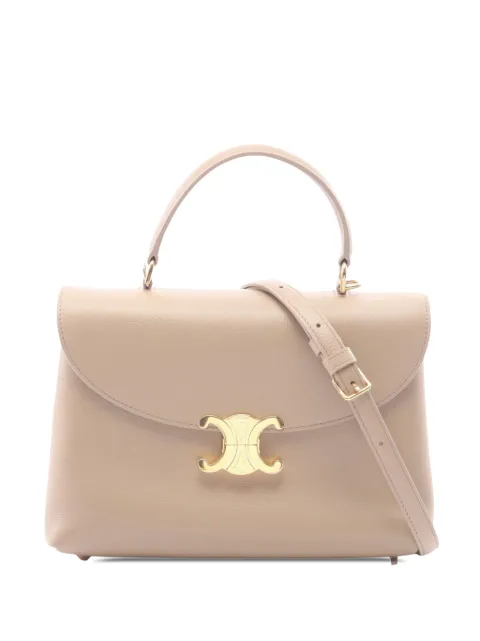 Celine Pre-Owned 2020-2026 Medium Supple Grained Calfskin Nino Bag satchel Neutrals A1I63IIXGKUD55BD