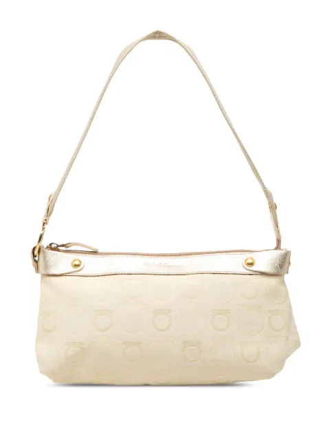 Ferragamo Pre-Owned 2010-2026 Gancini Canvas shoulder bag Neutrals UODJB8BGCY1XYQ4C