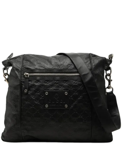 Gucci Pre-Owned 2000-2015 Guccissima Messenger Bag crossbody bag Black EFBSJ75REDO0YESD
