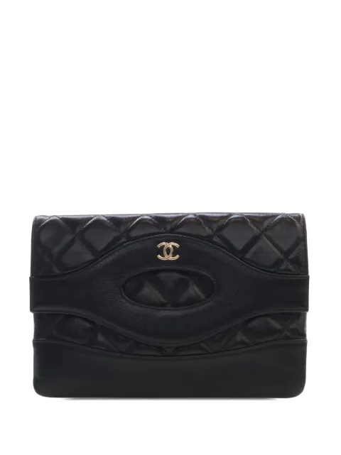 CHANEL Pre-Owned 2021-2026 Small Shiny Crumpled Calfskin 31 clutch bag Black 1O0GOXU4RCJBL07B
