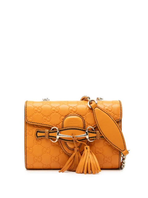 Gucci Pre-Owned 2000-2015 Mini Guccissima Emily crossbody bag Orange KLGR7BPJ91HL2IWL