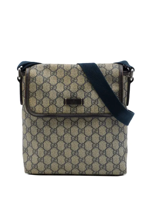 Gucci Pre-Owned 2016-2026 GG Supreme crossbody bag Neutrals NV95TEMVRFTQR7SN