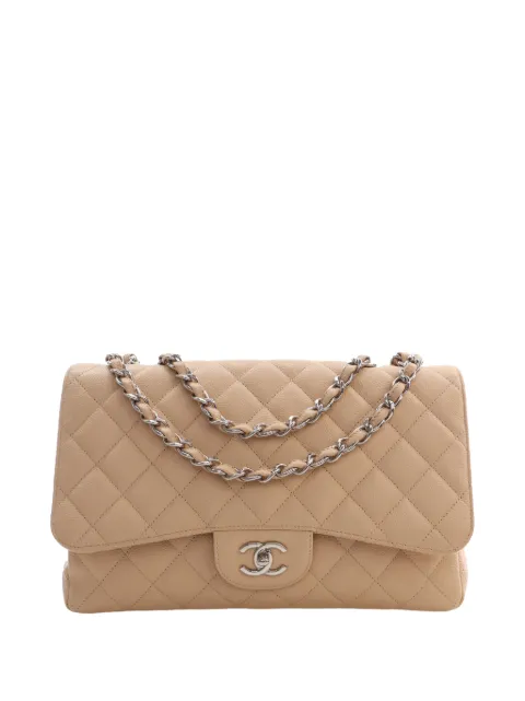 CHANEL Pre-Owned 2009-2010 Jumbo Classic Caviar Single Flap shoulder bag Neutrals VIVARNOXO3UWWOMN