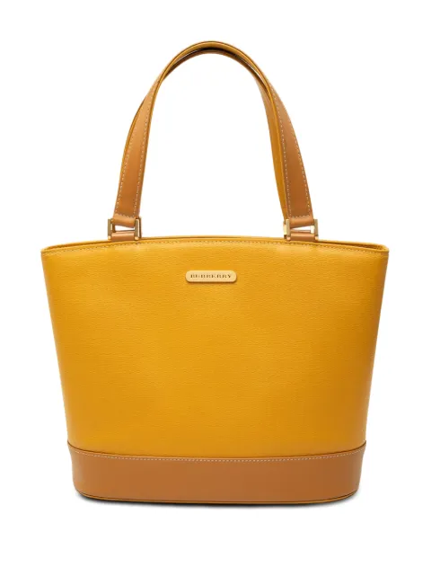 Burberry Pre-Owned 20th Century Leather handbag Yellow Y699SDUEA70FA1IP
