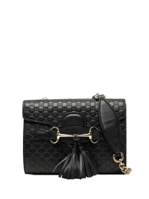 Gucci Pre-Owned 2016-2026 Mini Microguccissima Emily crossbody bag Black TJR93NUUG5SDN4RB