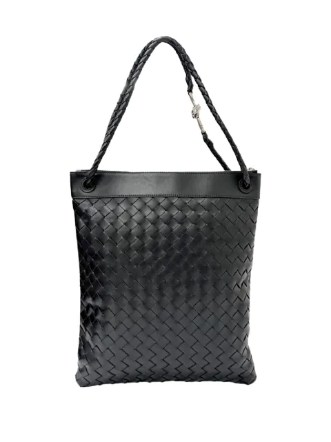 Bottega Veneta Pre-Owned 2012-2026 Nappa Intrecciato Andiamo Flat Messenger Bag crossbody bag Black KRW7QJY6Q9CQ2GCI