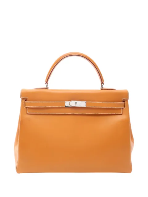 Hermès Pre-Owned 1999 Chamonix Kelly Retourne 35 satchel Brown M7XLT1QJPXU6H7RR