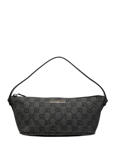 Gucci Pre-Owned 2000-2015 GG Denim Boat shoulder bag Grey LJI0SLY93BERFYR5