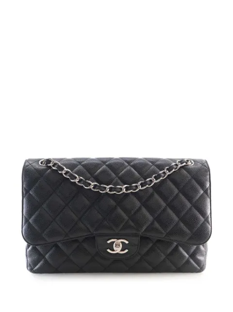 CHANEL Pre-Owned 2012 Jumbo Classic Caviar Double Flap shoulder bag Black P7AW4YL95JYM3RG9