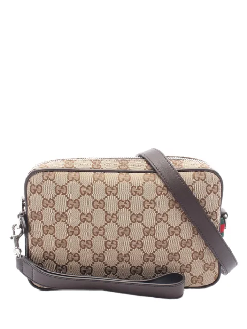 Gucci Pre-Owned 2000-2015 GG Canvas Web crossbody bag Neutrals I6D2K52BE4X27JYQ
