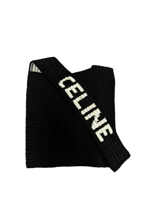 Celine Pre-Owned 2018-2026 Crocheted Cotton crossbody bag Black PYGZ3A244ALOZG34
