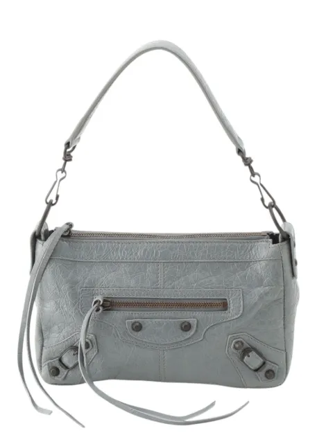 Balenciaga Pre-Owned 2005-2026 Mini Lambskin Le City Moto Bag satchel Grey HTCL730ZHMTYE0XV