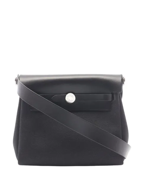 Hermès Pre-Owned 2024 Military Toile and Vache Hunter Herbag Zip 20 crossbody bag Black 4C00Z6ZB5Z2PGA01