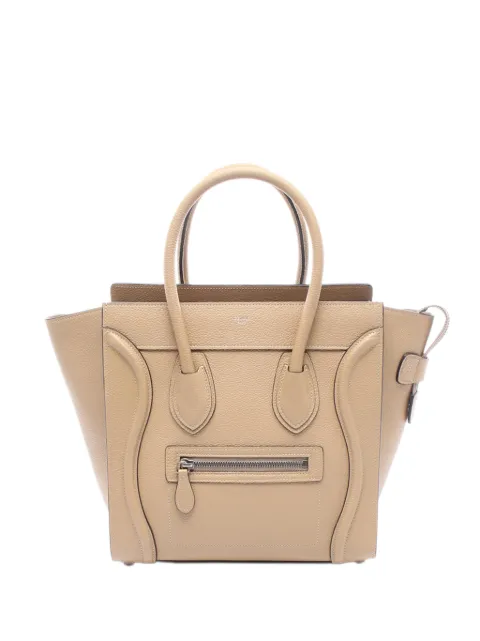 Celine Pre-Owned 2000-2026 Micro Leather Luggage tote bag Neutrals 568XIYV3UYM2YXPU
