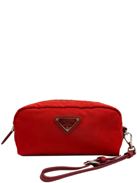 Prada Pre-Owned 2000-2013 Tessuto Cosmetic pouch Red 6QMBW4M483AK08IN