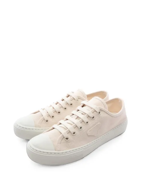 Prada Pre-Owned Canapa low-top sneakers White 1104419