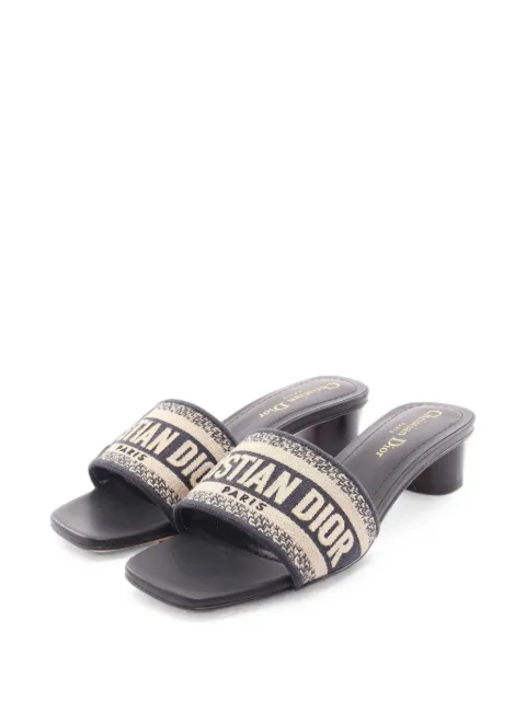 Christian Dior Pre-Owned 2020s Dway heeled sandals Neutrals 1101655