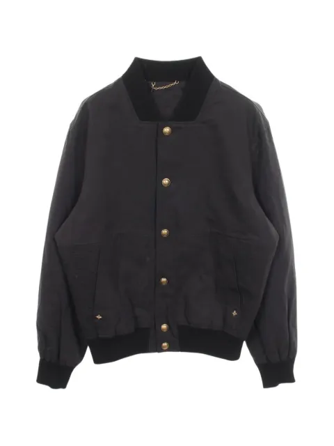 Louis Vuitton Pre-Owned 2020s Monogram long-sleeve bomber jacket Black 1101626
