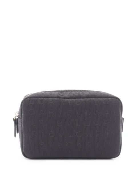 Bvlgari Pre-Owned 2010s Logomania zip-fastening pouch bag Black 1105250