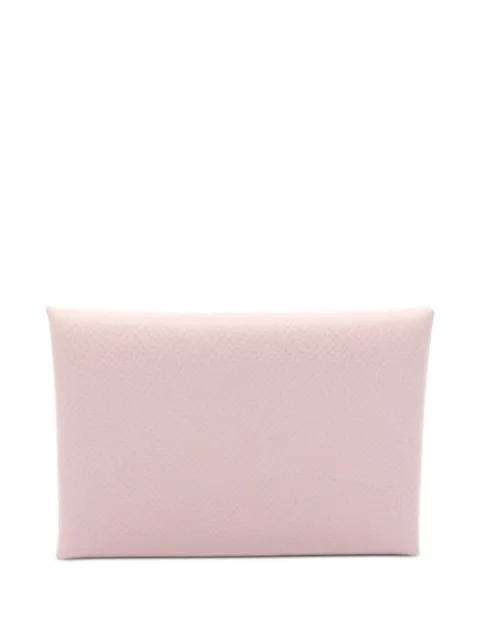 Hermès Pre-Owned 2023 Calvi Duo card holder Pink 1103926