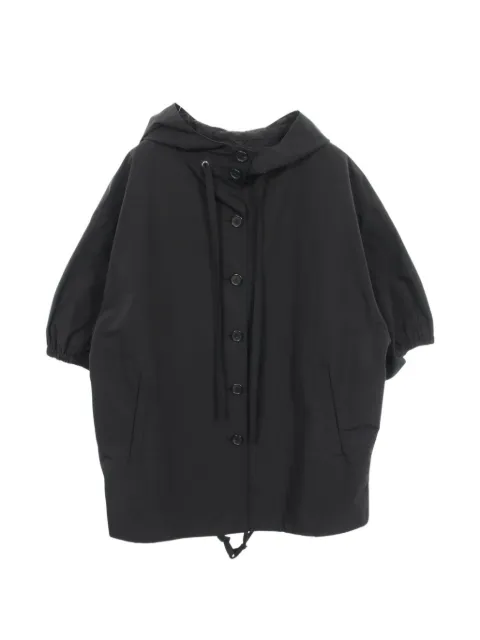 Prada Pre-Owned 2010s hooded drawstring coat Black 1100777