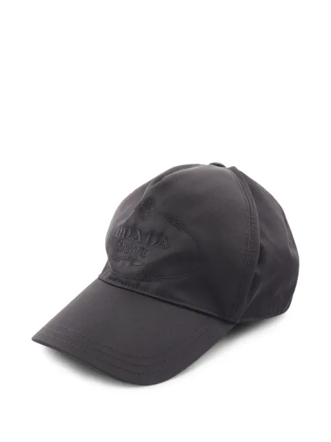 Prada Pre-Owned 2010s logo-embroidered baseball cap Black 1102750