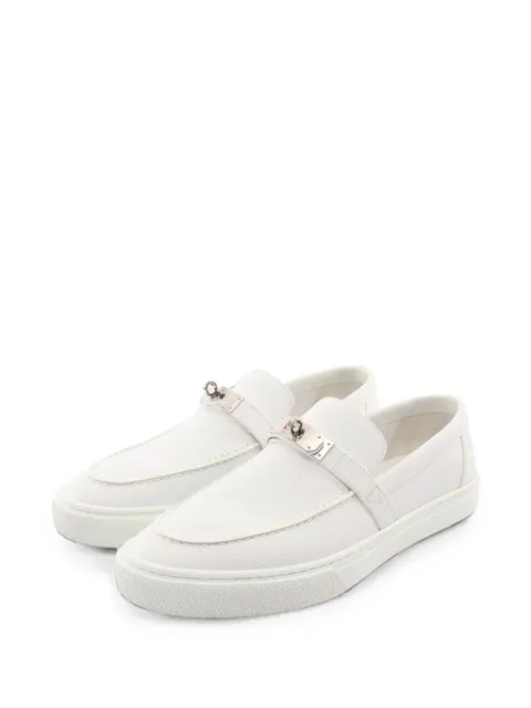 Hermès Pre-Owned 2010s Kelly slip-on sneakers White 1104380