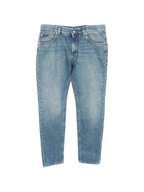 Dolce & Gabbana Pre-Owned 2010s logo plate jeans Blue 1100552