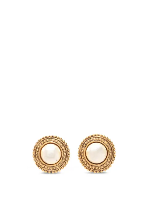 CHANEL Pre-Owned 1986-1988 clip-on earrings Gold 1102701