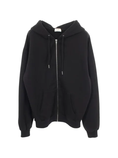Celine Pre-Owned 2010s logo zip-up hoodie Black 1101037
