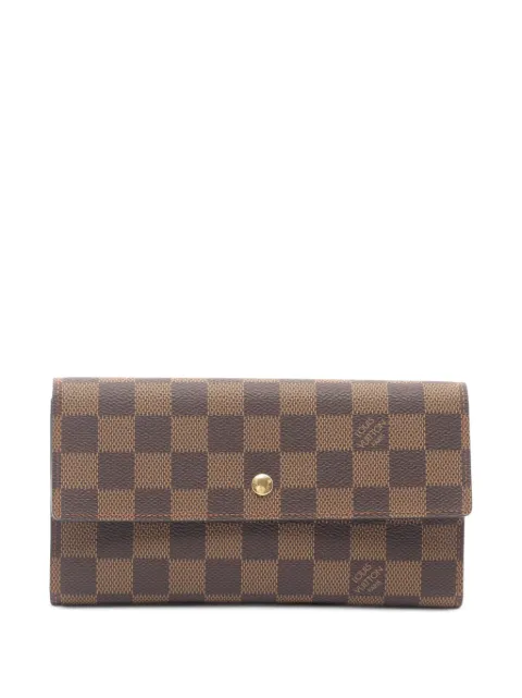 Louis Vuitton Pre-Owned 2002 Damier Ebene trifold wallet Brown 1104552TH0092