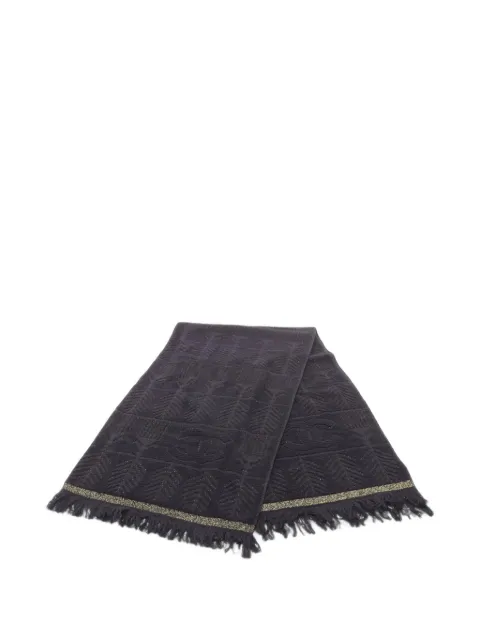 CHANEL Pre-Owned 1986-1988 CC-logo towel Black 1100073