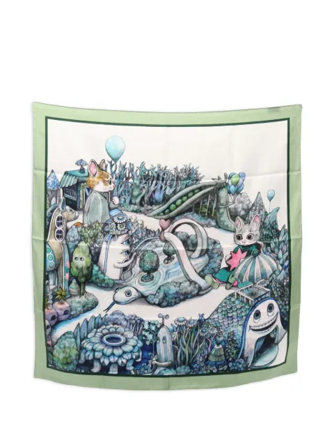 Gucci Pre-Owned x Yuko Higuchi GG-pattern scarf Green 1103365
